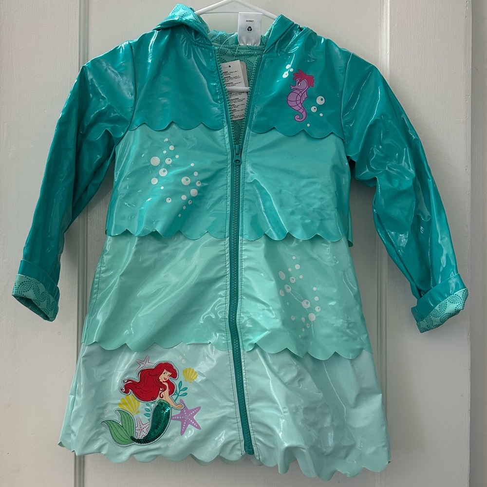 Kids (5/6) Disney Ariel raincoat